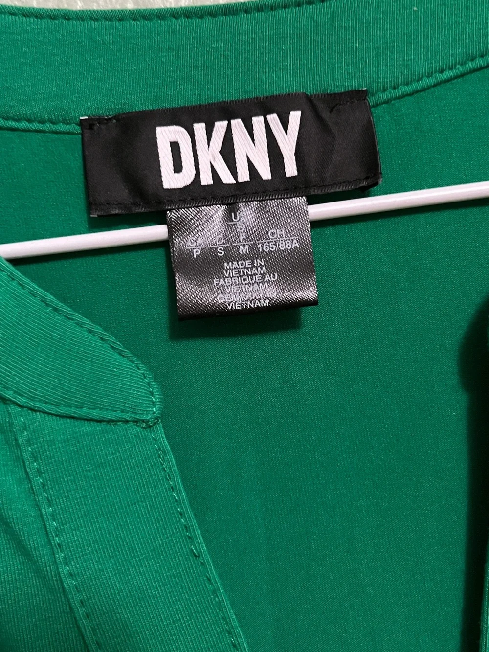 NWOT DKNY Maxi Dress Womens Sz Small Green V neck - Picture 4 of 5